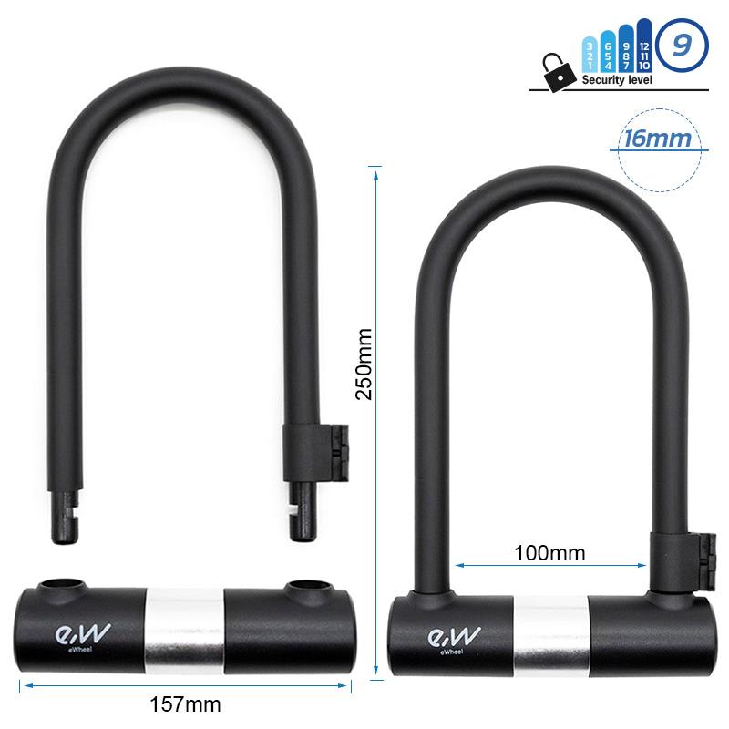 U-slot met zwarte EWLK021 sleutel