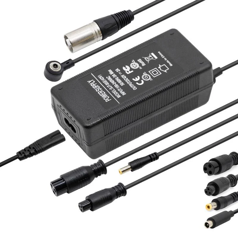 Universele oplader 42V 2A (36V) DC/X16/XLR/GX12/Niu