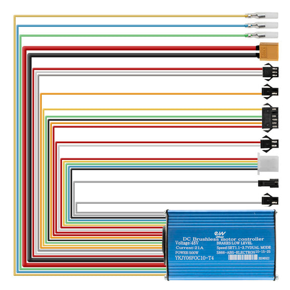 Controller 48V 21A 500W 10-15-25km onbegrensd Smartgyro Rockway/Speedway 