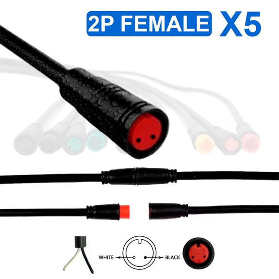 Waterdichte connector 8mm 2 pins - 5F