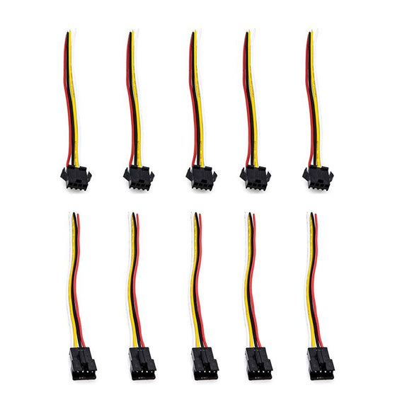 22AWG SM 3 pins bedrade connector - 5F/5M