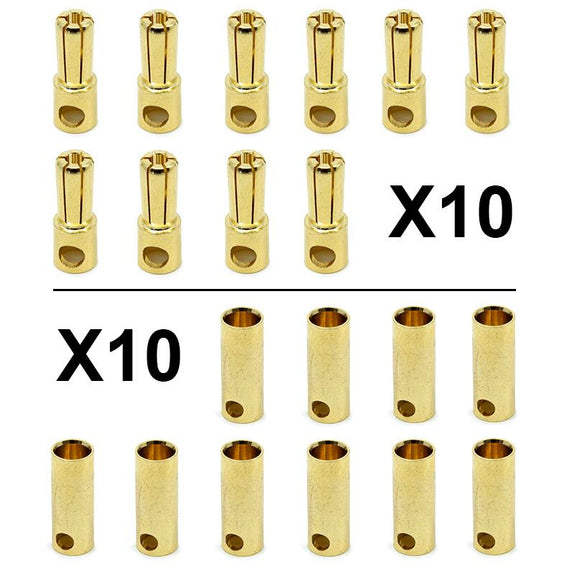 Banaan connector 5,5 mm - 10M/10F