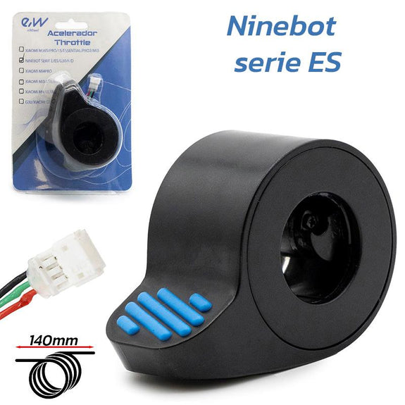 Ninebot ES-serie blauwe Gashendel - JST ZH-connector