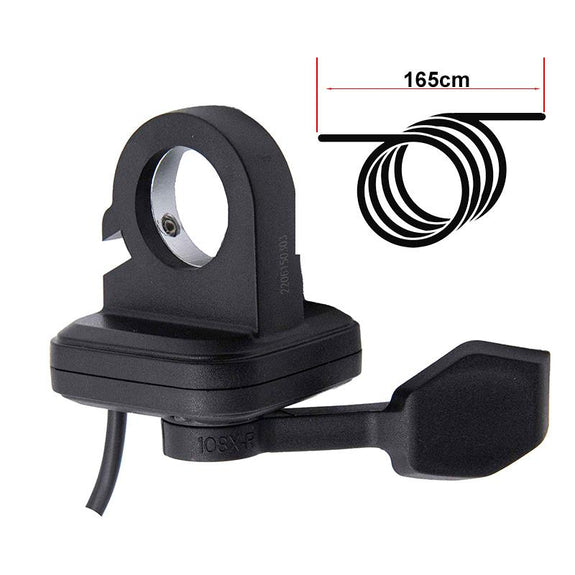 Gashendel met sm connector 1.6M zwart