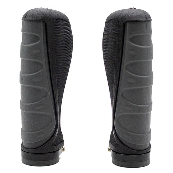Ergonomische siliconen handvatten met grijs slot - 2 stuks