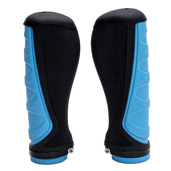Ergonomische siliconen handvatten met blauw slot - 2 stuks