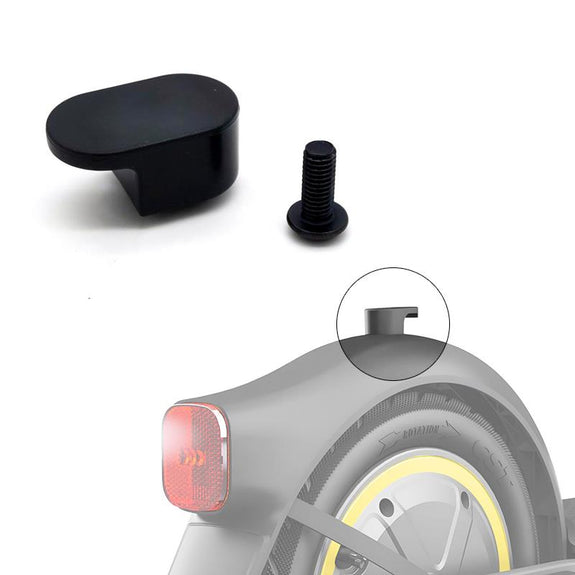 Zwarte achterspatbordhaak voor Ninebot Max G30