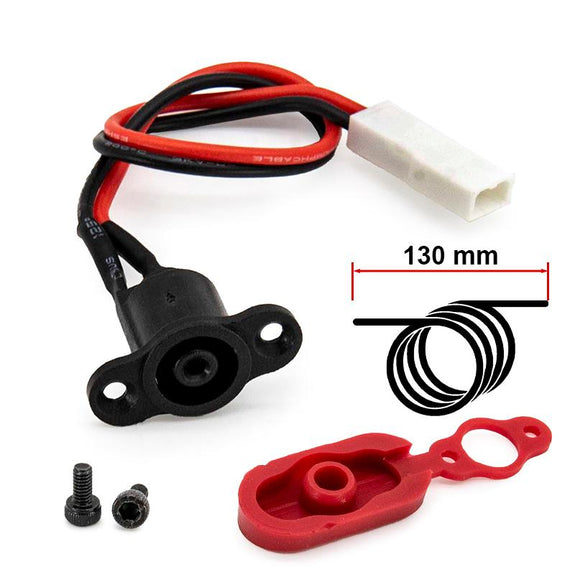 DC 8mm oplaadpoort met klep voor Xiaomi M365 en Pro