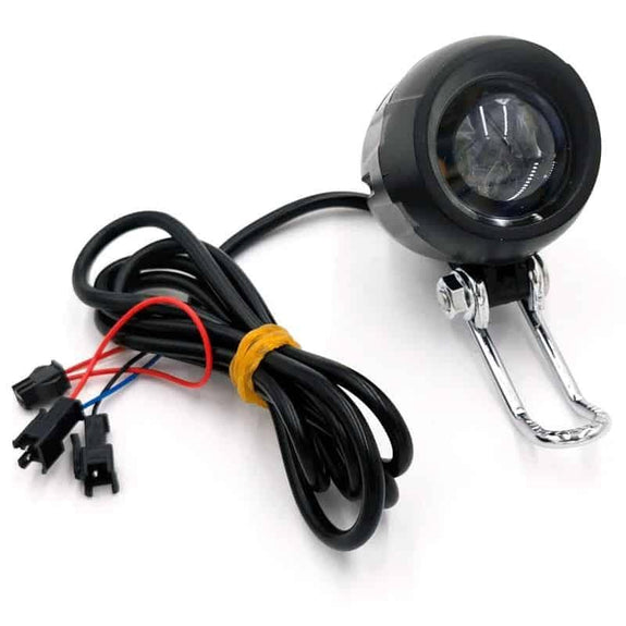 LED koplamp met zwarte claxon 12-72v met SM connector