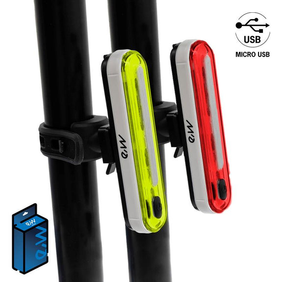 Krachtige oplaadbare LED-verlichtingsset voor en achter EWL002
