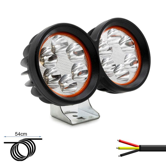 Koplamp met dubbele led verstraler EWLM001 12/72V 