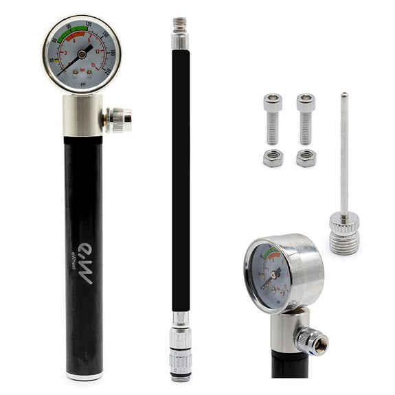 Handmatige pomp met manometer EWAP-006 zwart