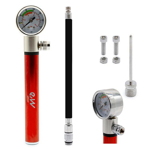 Handmatige pomp met manometer EWAP-006 rood