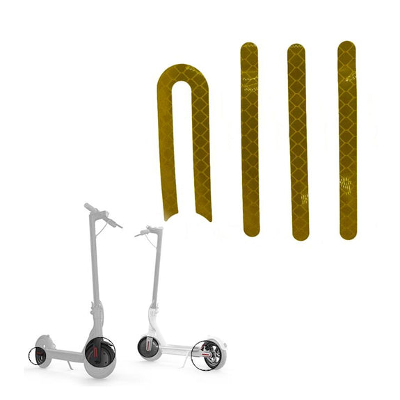 Gouden reflecterende sticker voor Xiaomi M365 en Pro step