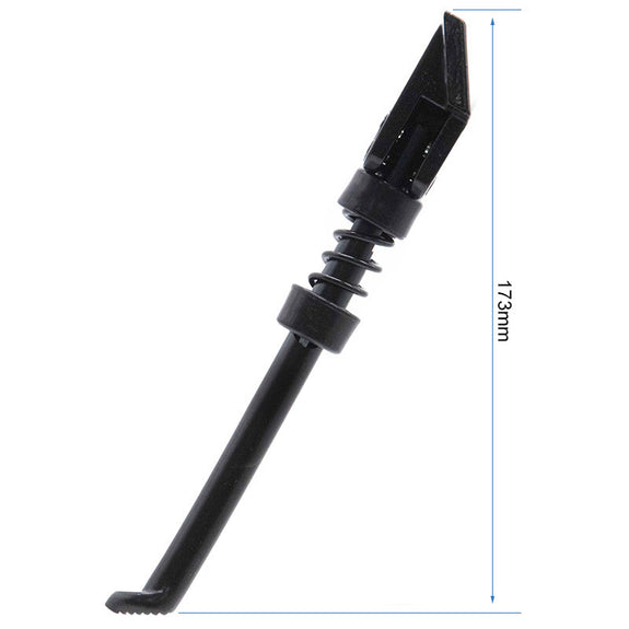 Voetsteun/pikkel 190 mm zwart met verticale steun