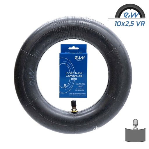 [Mb-TIRIN10] Binnenband 10x2,5 recht ventiel