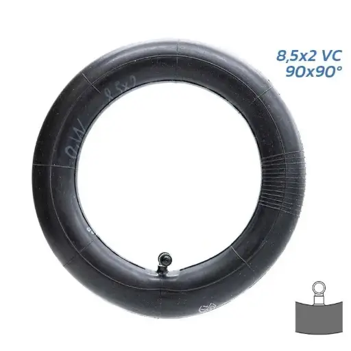 [Mb-TIRIN8.5-90gr] Binnenband 8,5x2 gebogen ventiel 90x90°