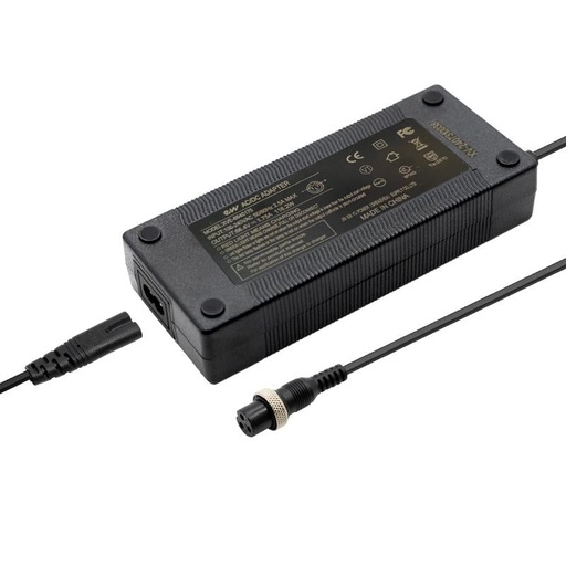 [23675] Premium 48v lader (uitgang 54.6v) 2A Gx16 connector 