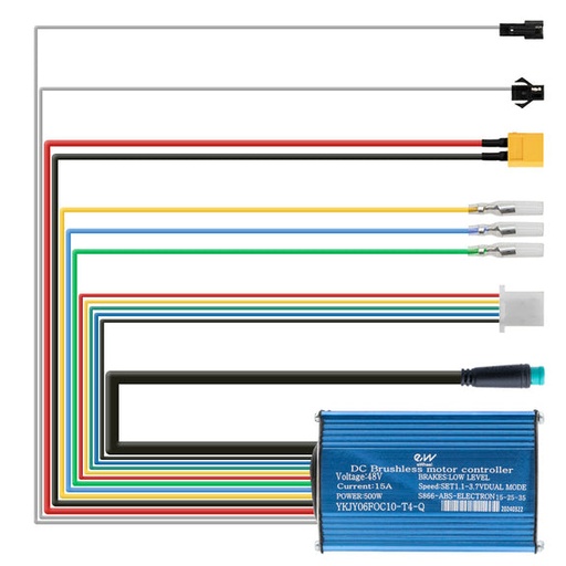 [ESC003] 48V 15A 500W-A 15-25-35km/h onbegrensd Crossover 