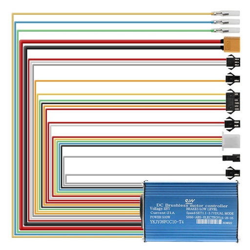 [ESC006] 48V 21A 500W 10-25-35km/h ontgrendelbaar - controller niet goedgekeurd Rockway/Speedway 
