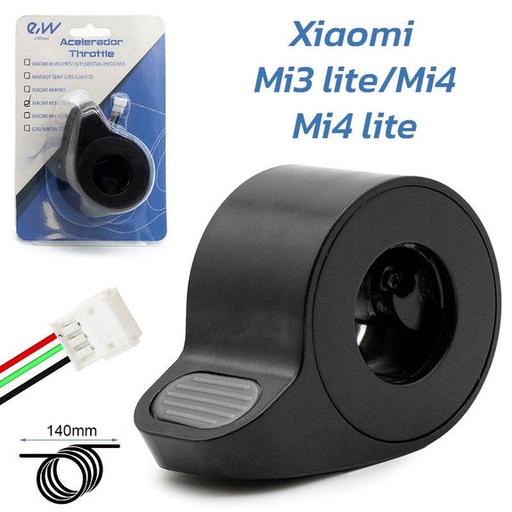 [EAS-010] Mi3 lite/Mi4/Mi4 lite (1e generatie) zwarte gashendel - JST ZH Connector