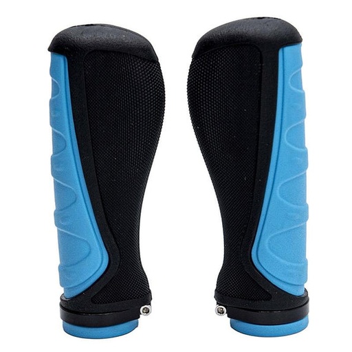 [MPB-A01] Ergonomische siliconen handvatten met blauw slot - 2 stuks