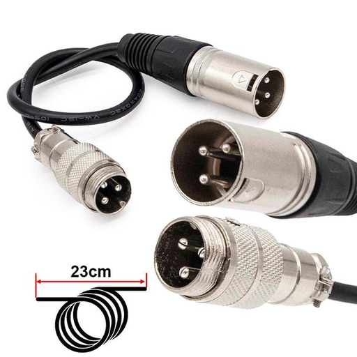 [CFK076] GX16 naar XLR antenne-adapter