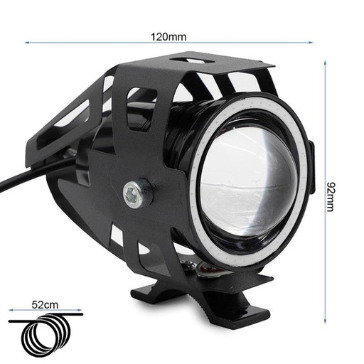 [8643-49] U7 12-80V witte led koplamp