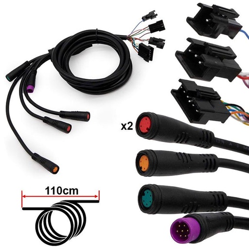 [CFK058] Dubbele Smartgyro Display/Controller Buskabel - 1.15M