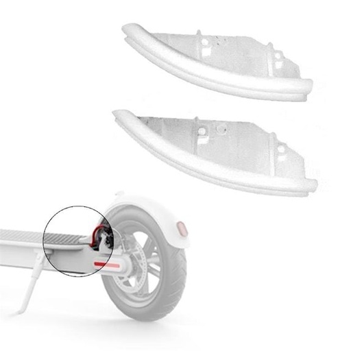 [73834-01] Witte chassisbekleding aan de achterzijde voor Xiaomi M365, Essential en 1S