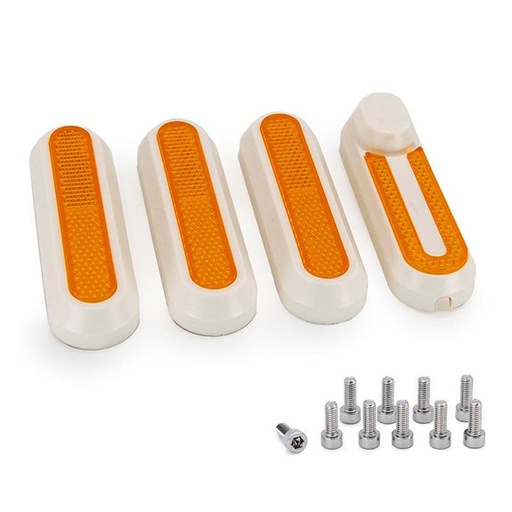 [8643-26] Witte reflector met gele reflector voor Xiaomi