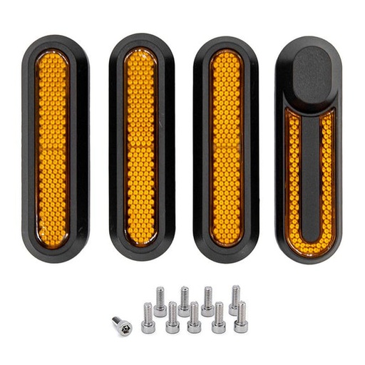 [8643-28] Zwarte reflector met gele reflector voor Xiaomi