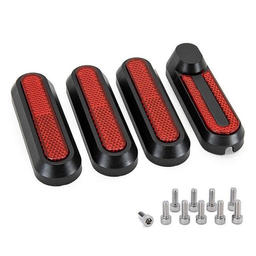 [8643-29] Zwarte reflector met rode reflector voor Xiaomi