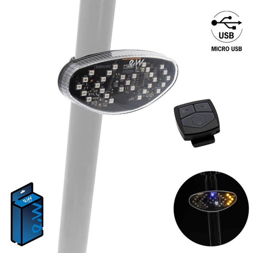[CMM321] Oplaadbare richtingaanwijzer achter met bluetooth EWI001